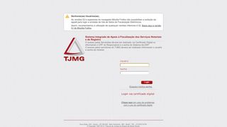 
                            12. Login - Consulta de Selos TJMG