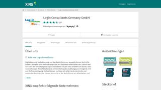 
                            3. Login Consultants Germany GmbH als Arbeitgeber | XING Unternehmen