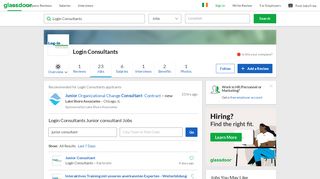
                            13. Login Consultants Junior consultant Jobs | Glassdoor.ie