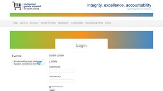 
                            6. Login - Consumer Goods Council of South Africa (CGCSA)