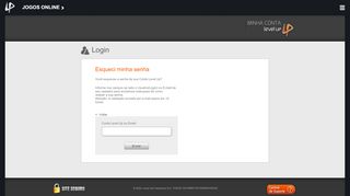 
                            2. Login - conta Level Up