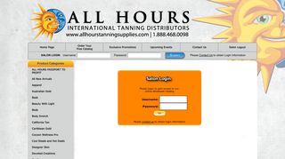 
                            6. Login - Contact All Hour Tanning Solutions