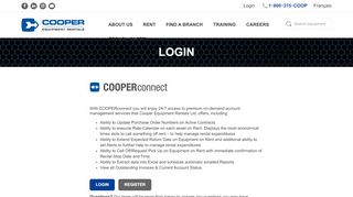 
                            11. Login - Cooper Equipment Rentals