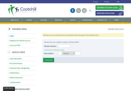 
                            7. Login - Cootehill Credit Union