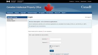 
                            7. Login - Copyright E-Filing - Canadian Intellectual Property ...