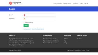 
                            2. Login - Copyrighted.com