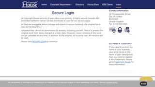 
                            8. Login - CopyrightHouse.org