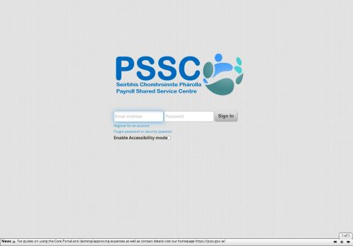 
                            6. Login | Core HR (Corehr 20.0.24) - PSSC