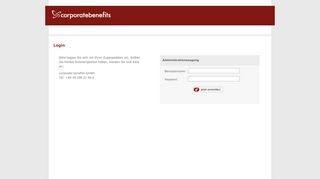 
                            4. Login - corporate benefits