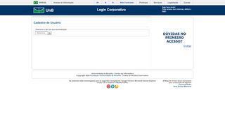 
                            7. Login Corporativo - Sistemas UNB