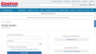 
                            9. Login | Costco Mexico