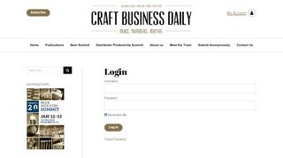 
                            13. Login – Craft Business Daily
