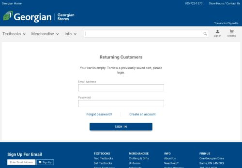 
                            4. Login / Create An Account | Georgian Stores