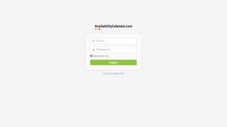 
                            2. Login | Create an Availability Calendar | AvailabilityCalendar.com ...