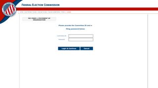 
                            3. Login Credentials - Online Webforms - FEC