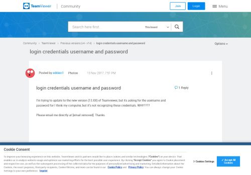 
                            10. login credentials username and password - TeamViewer Community ...