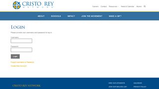 
                            4. Login - Cristo Rey Network