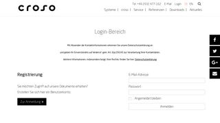 
                            1. Login - croso International GmbH - Ihr Systemanbieter