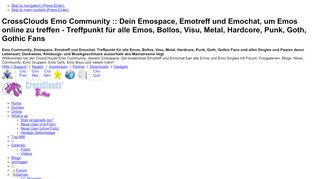 
                            5. Login :: CrossClouds Emo Community :: Dein Emospace, Emotreff und ...