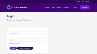 
                            12. Login – cryptomonster