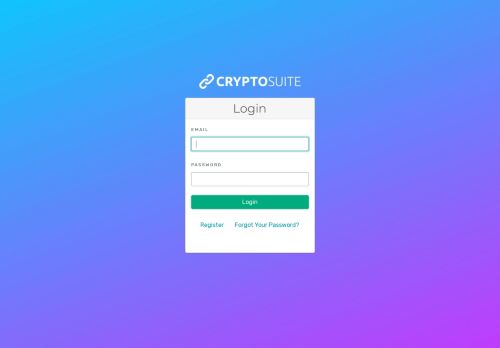 
                            1. Login - CryptoSuite