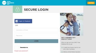 
                            4. Login - CSIRO Total Wellbeing Diet