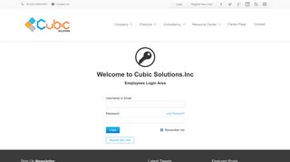 
                            12. Login - Cubic Solutions.Inc