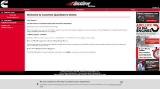 
                            4. Login - Cummins QuickServe Online | COLA