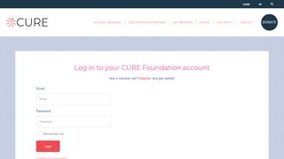 
                            9. Login - CURE Foundation