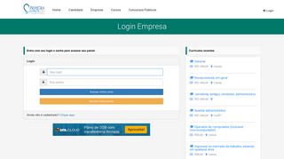 
                            2. Login - Currículos Primeira Empresa