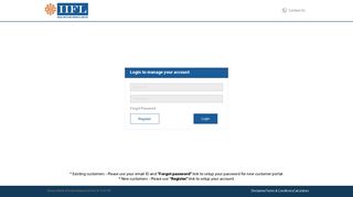 Login - Customer Portal | IIFL