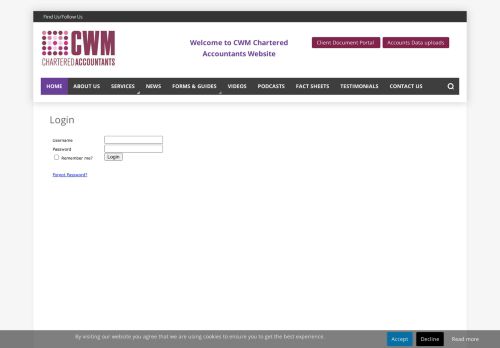 
                            8. Login - CWM Accountants