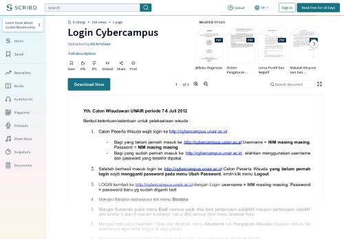 
                            4. Login Cybercampus - Scribd