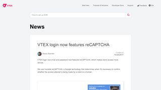 
                            11. Login da VTEX agora tem reCAPTCHA - VTEX Help Center