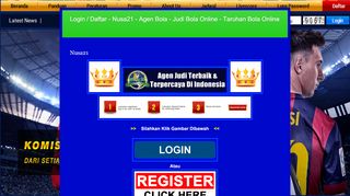 
                            2. Login / Daftar - Nusa21 - Agen Bola - Judi Bola Online - Taruhan Bola ...