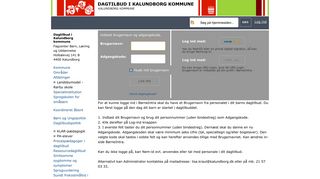 
                            11. Login - Dagtilbud i Kalundborg kommune