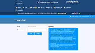 
                            1. Login - Darmawisata Indonesia