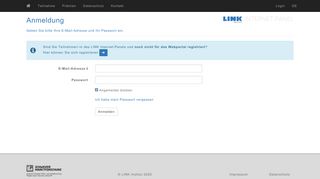 
                            1. Login - Das LINK Internet Panel. - LINK Institut