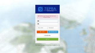 
                            5. Login - Dashboard TEPRA KUTIM