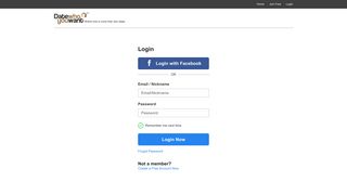 
                            7. Login - Date Who You Want