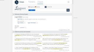 
                            13. Login Daten - English translation – Linguee