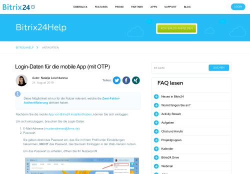 
                            3. Login-Daten für die mobile App (mit OTP) - Helpdesk - Bitrix24