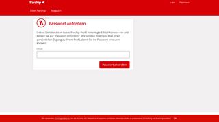 
                            2. Login-Daten vergessen - Parship