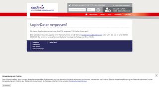 
                            11. Login-Daten vergessen - Sodexo