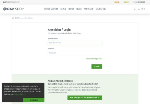 
                            6. Login - DAV-Shop
