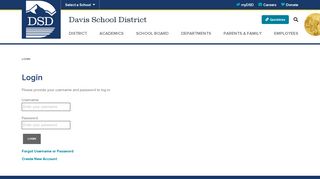 
                            10. Login - Davis School District