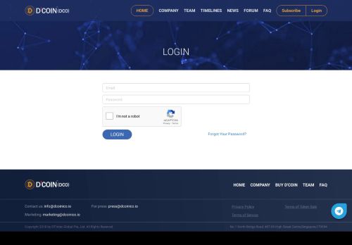 
                            5. Login - DCOIN