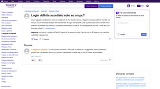 
                            10. login ddlhits accettato solo su un pc? | Yahoo Answers