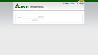 
                            1. Login de Acesso aos Sistemas do ANTT - 4.0.0-prd-2018.11.28.1711