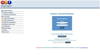 
                            4. Login de Empresas - Net-Empregos